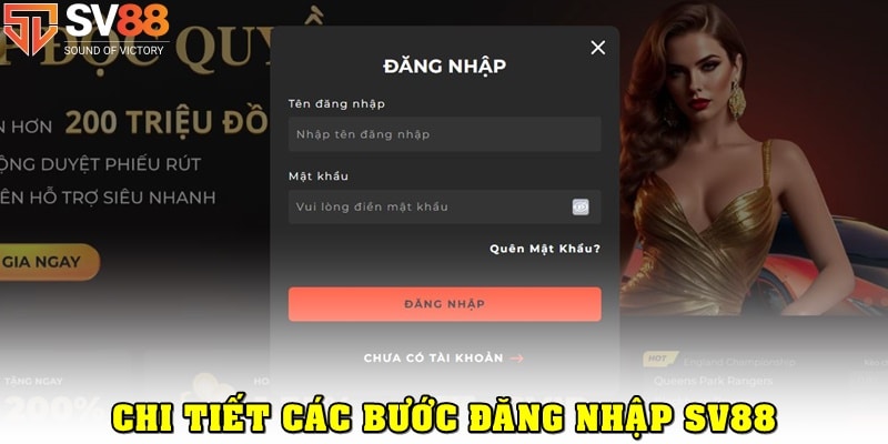 SV88 đăng nhập đơn giản trên máy tính và di động